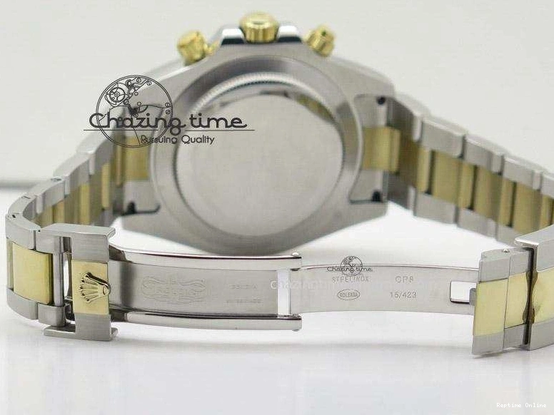 0128 ModernLook Daytona 116523 SS YG White Dial On SS YG Bracelet A7750 JF 4028